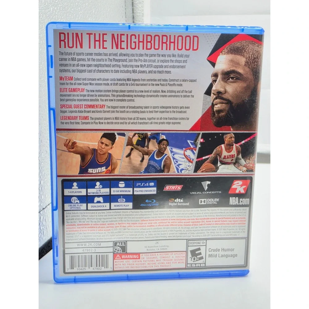 NBA 2K18 Sony PlayStation 4 PS4 Basketball Video Game Kyrie Irving 2K Sports